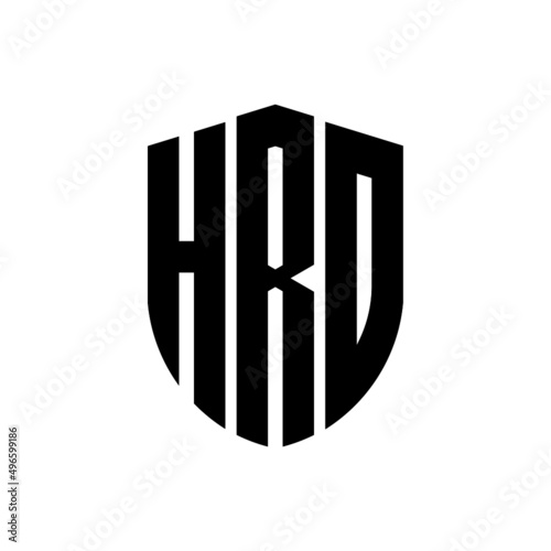 HRO letter logo design. HRO modern letter logo with black background. HRO creative  letter logo. simple and modern letter logo. vector logo modern alphabet font overlap style. Initial letters HRO  photo