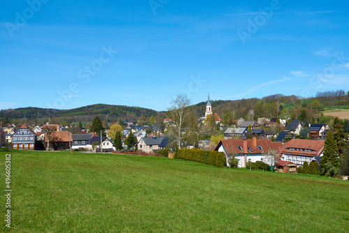 Blick auf Wehrsdorf in der Oberlausitz 