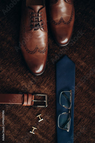 men's accessories, groom's details flat lay © Юлия Чернецкая