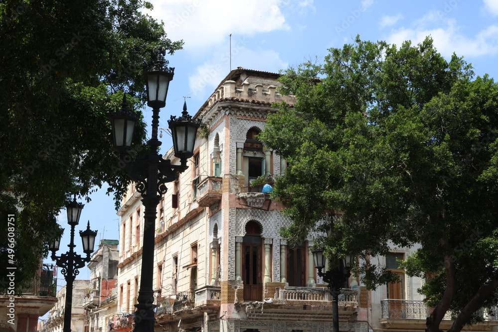 Colonial buildings in Havana, Cuba