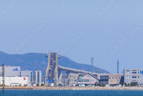 Obraz na płótnie 日本の鳥取県と島根県の境にあるべた踏み坂