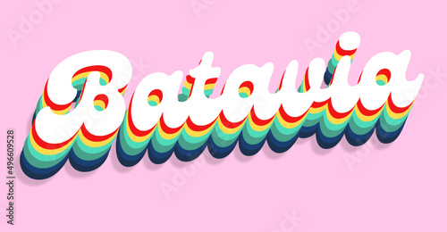 Wall Mural Batavia City