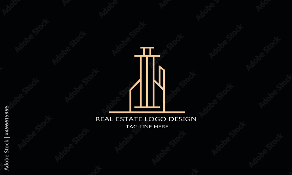 Creative and Ilegant home illustration Logo design
