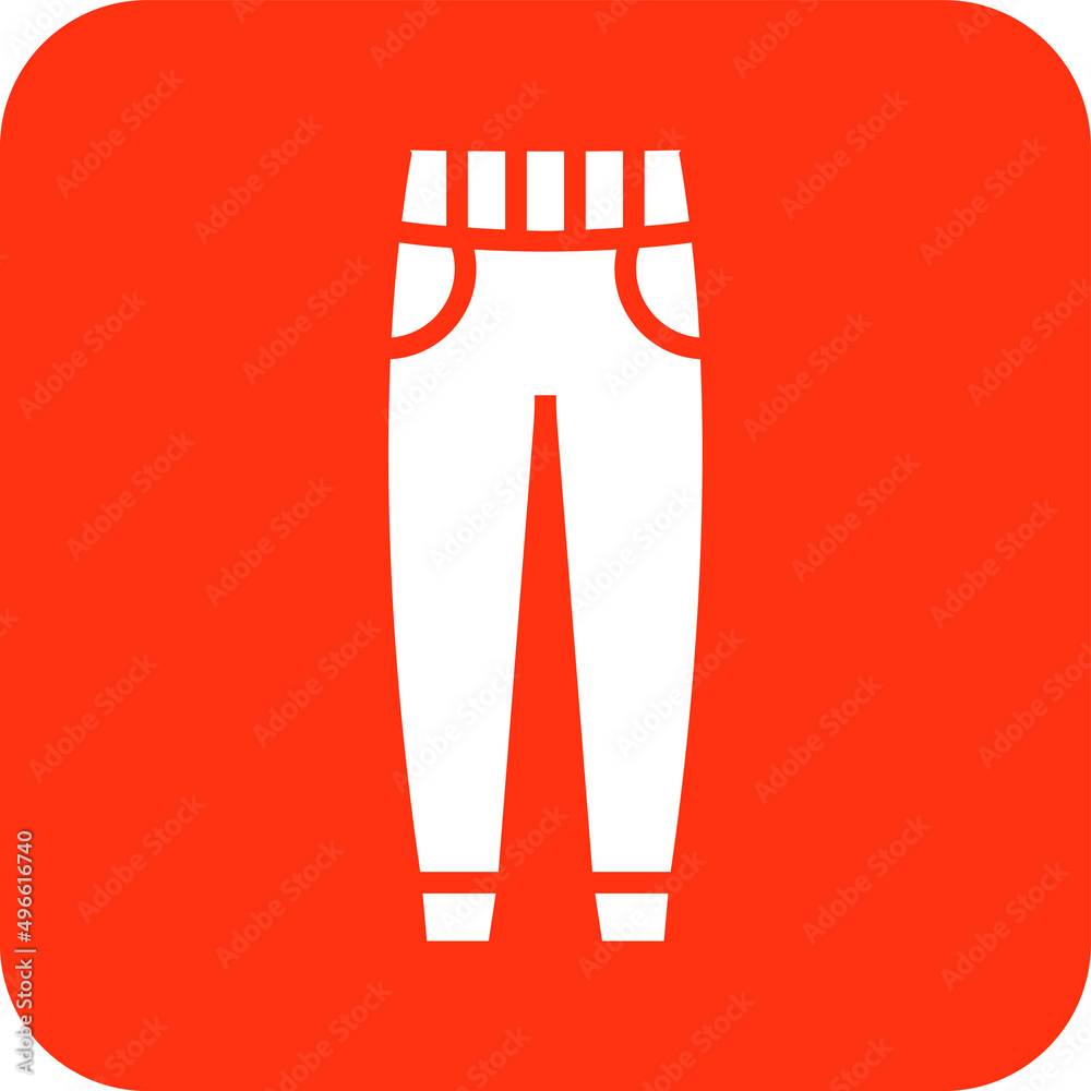 Trouser Vector Icon Design Illustration