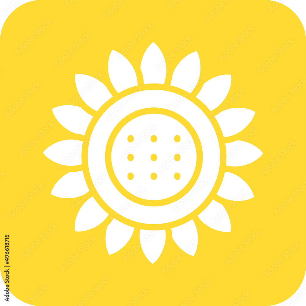 Sun flower Vector Icon Design Illustration Sun flower Vector Icon Design Illustration