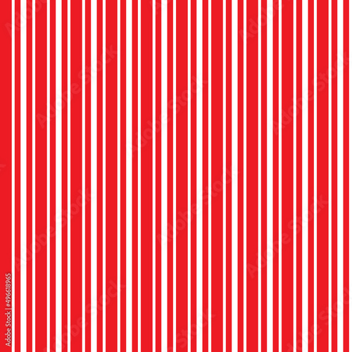 Seamless vector Seamless vector pattern of red vertical stripes on a white background. For fabric, wallpaper, wrapping paper.pattern of vertical stripes