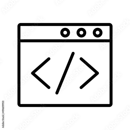Browser Coding Icon