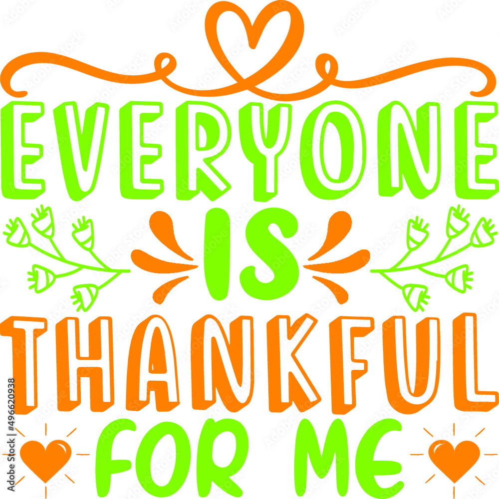 Fototapeta premium Thanksgiving T-shirt and SVG Design