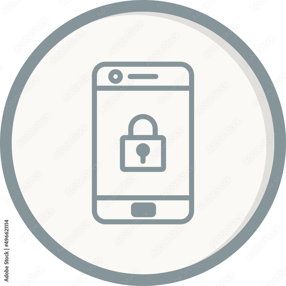 Mobile Security Icon Mobile Security Icon