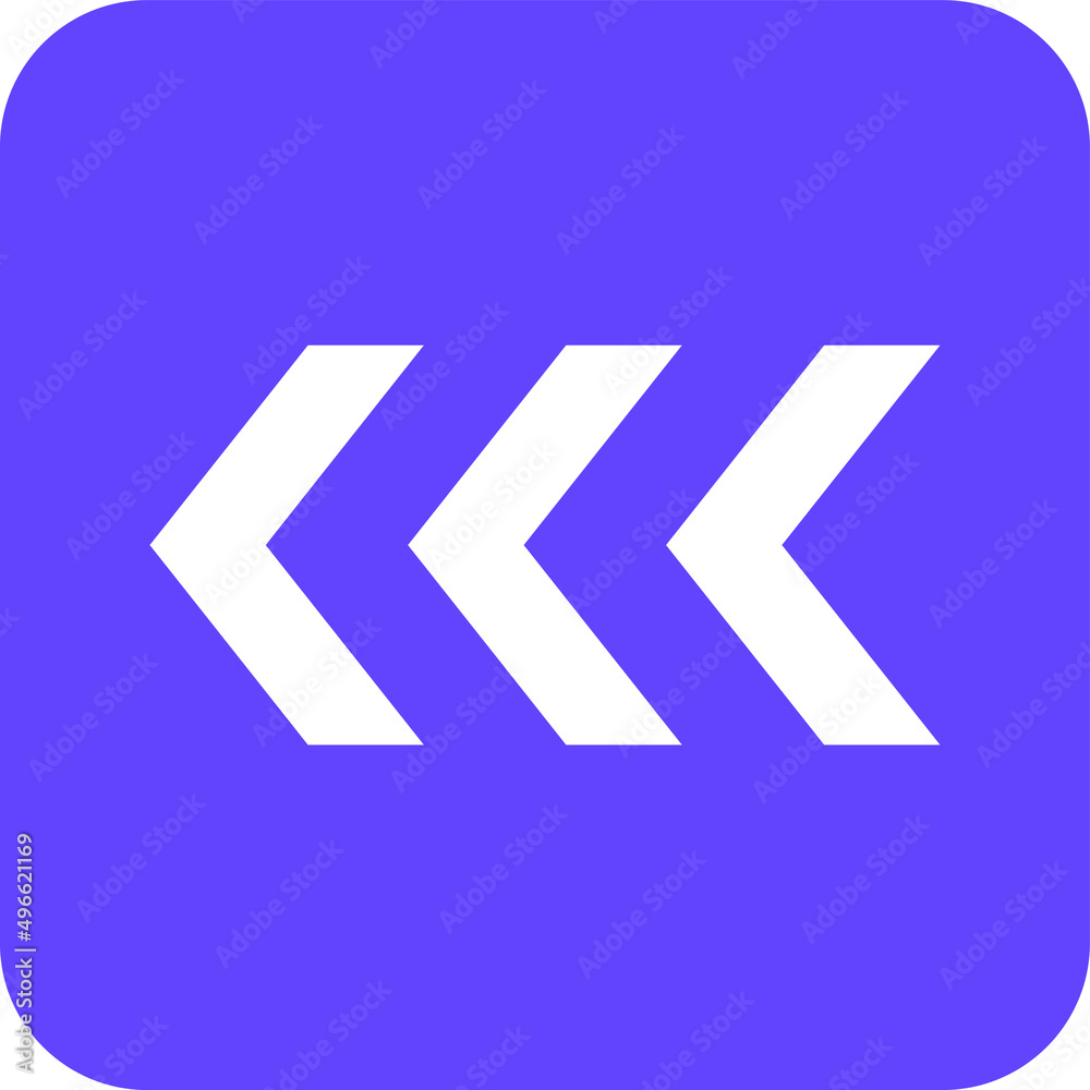 Fast Backward Vector Icon Design Illustration Fast Backward Vector Icon Design Illustration