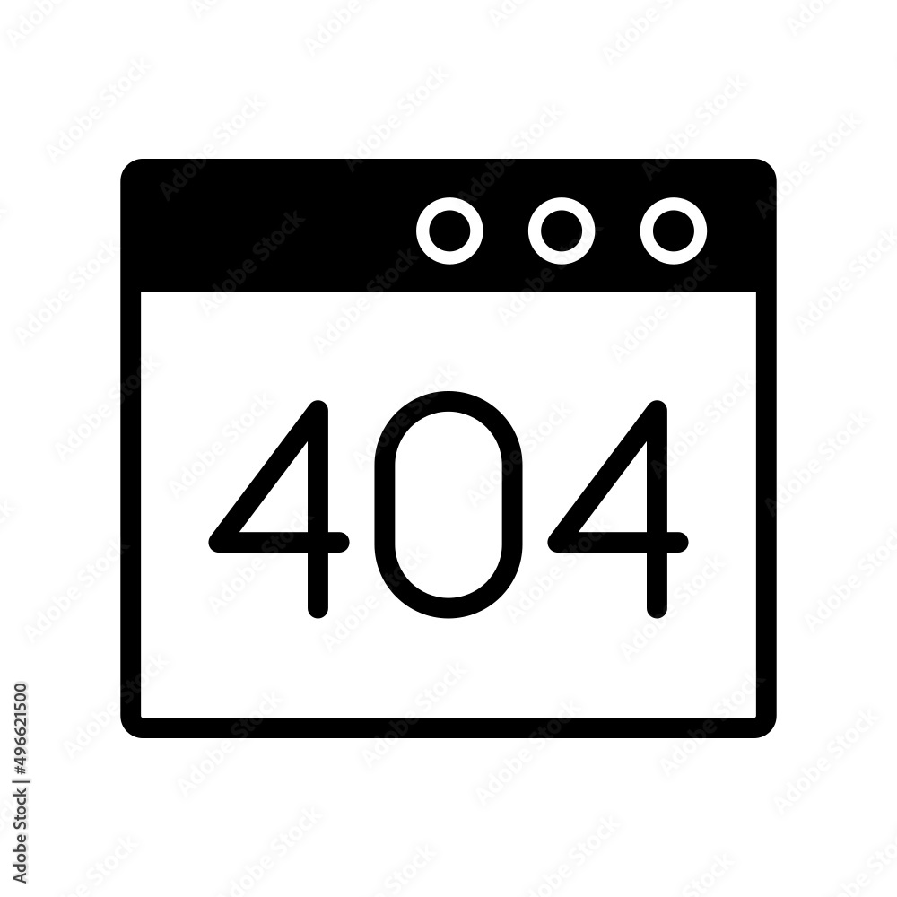 Browser Error 404 Icon Browser Error 404 Icon