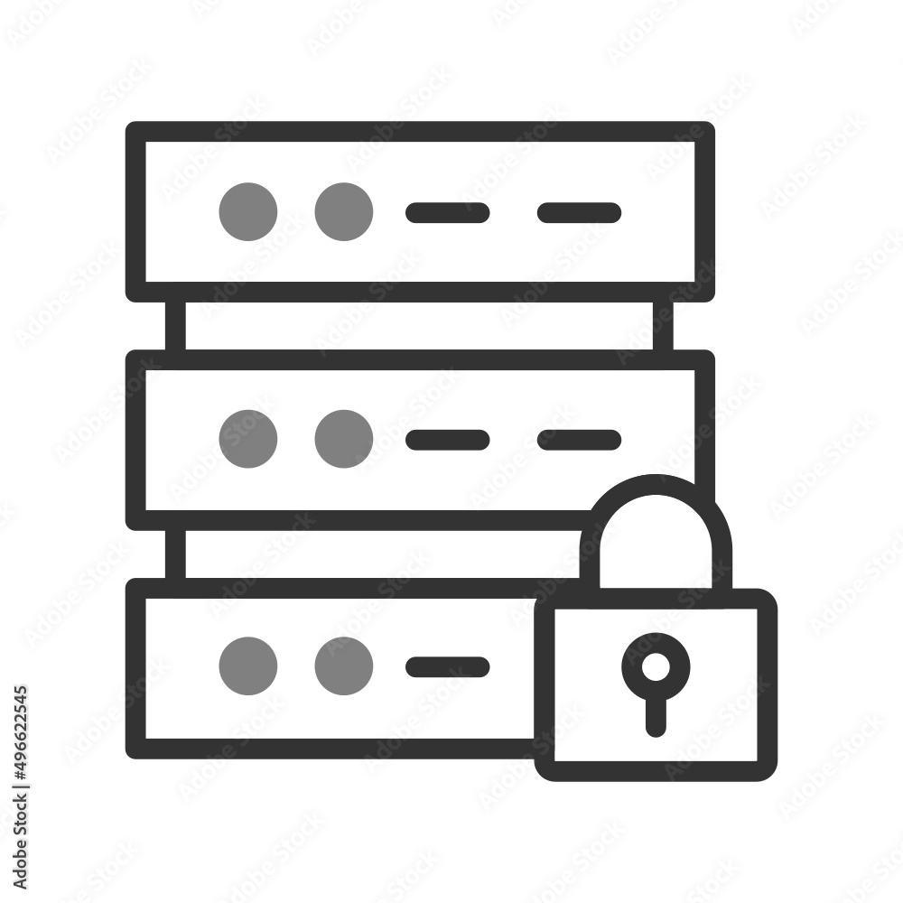 Obraz premium Database Security Icon