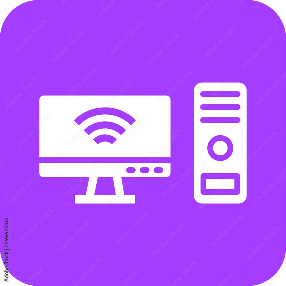 Computer Vector Icon Design Illustration Computer Vector Icon Design Illustration