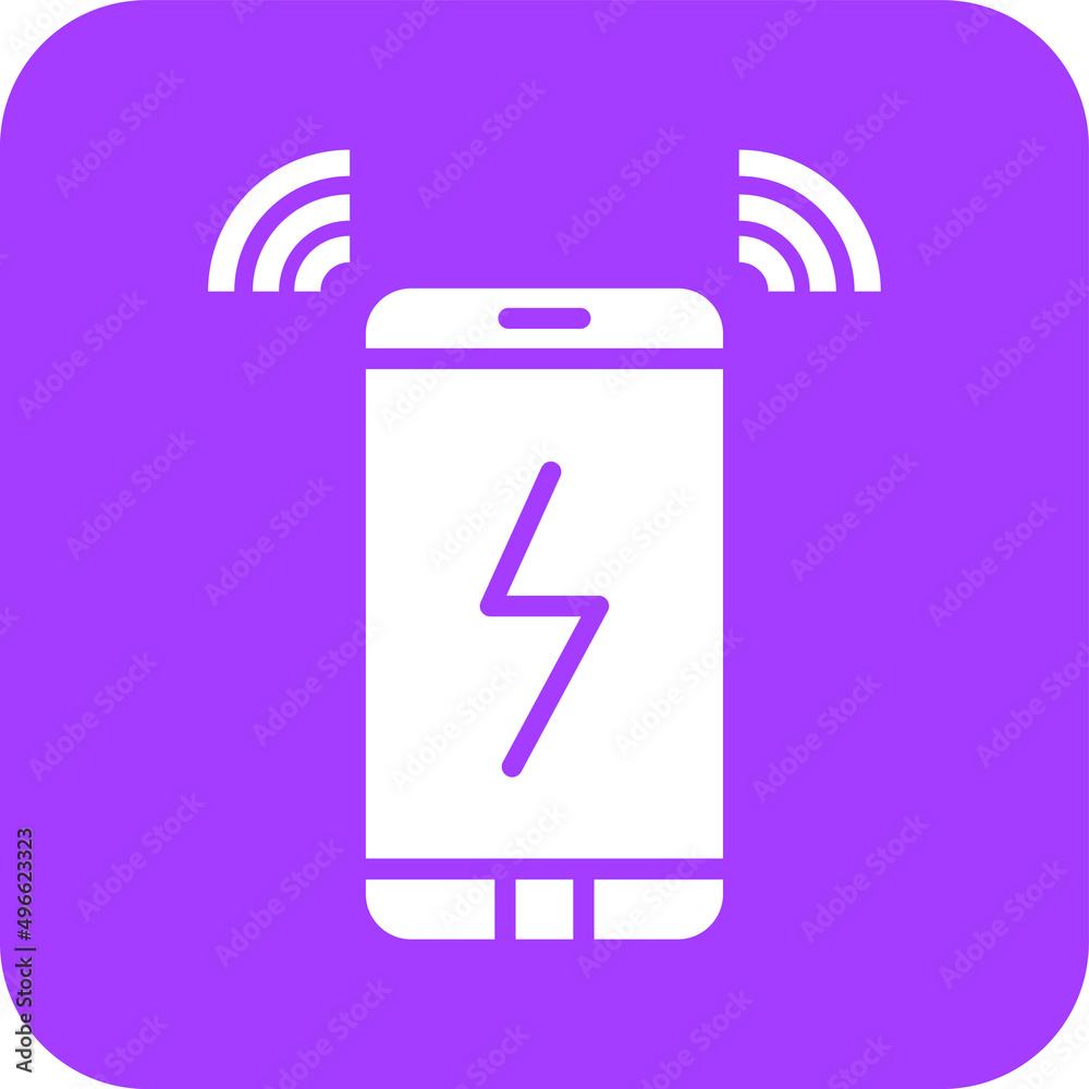 Wireless charging Vector Icon Design Illustration Wireless charging Vector Icon Design Illustration