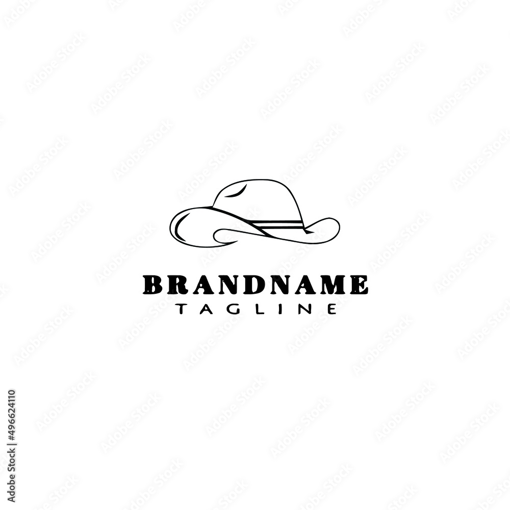 hat logo cartoon icon design template black isolated vector hat logo cartoon icon design template black isolated vector