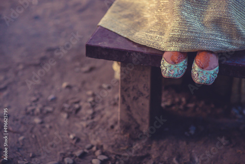 person with shovel photo