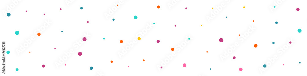 Color Circle Happy Vector Panoramic White