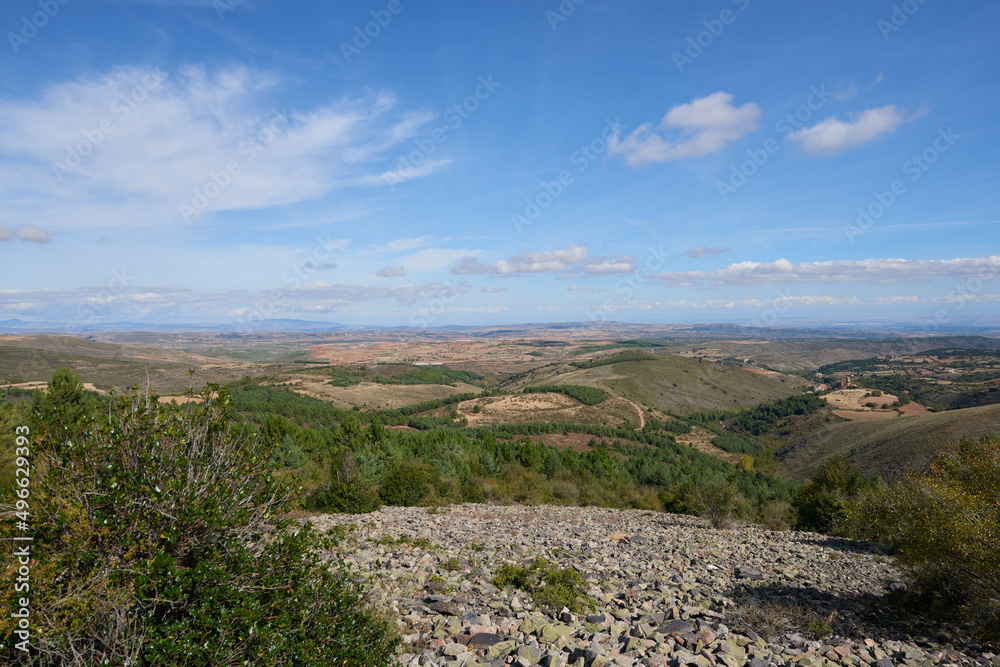 Fototapeta premium Slope of Mount Moncayo in Zaragoza, Spain