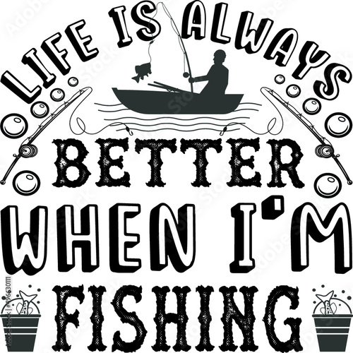 Fishing T-shirt  and SVG Design