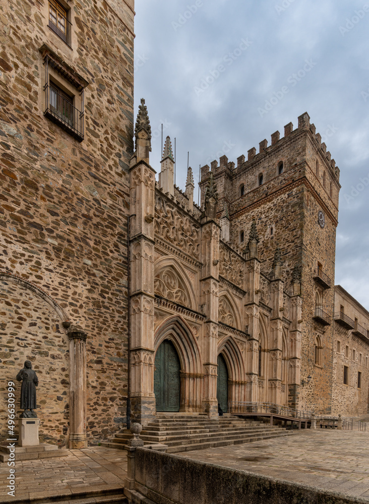 the famous Santa Maria monastery and pilgrimage site in Guadalupe the famous Santa Maria monastery and pilgrimage site in Guadalupe