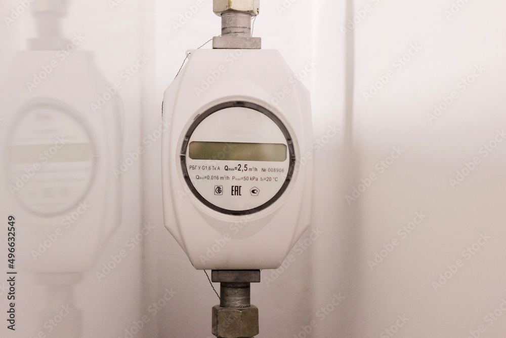Gas meter in the apartment Gas meter in the apartment