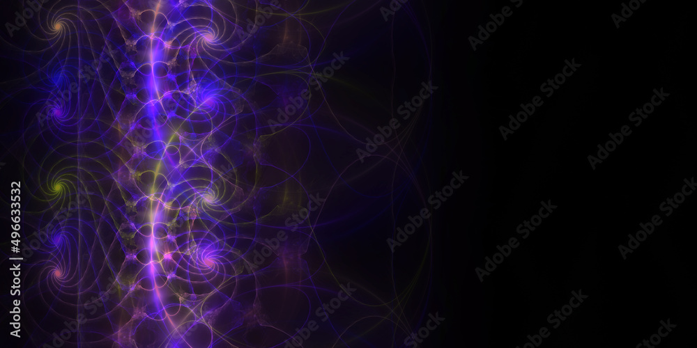Digitaler Hologramm Hintergrund aus Fraktal
