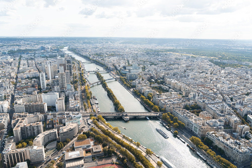 Aerial view of Paris