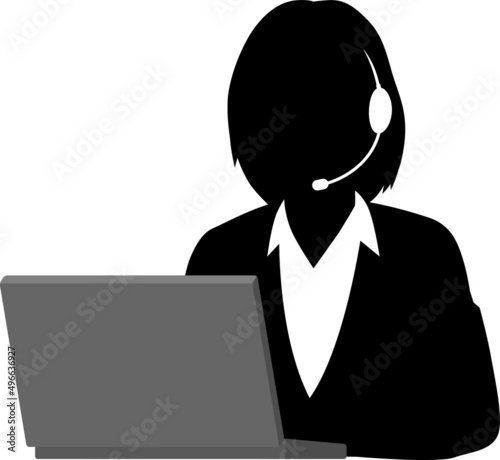 女性コルセンスタッフ
