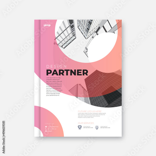 Corporate business flyer book template destign