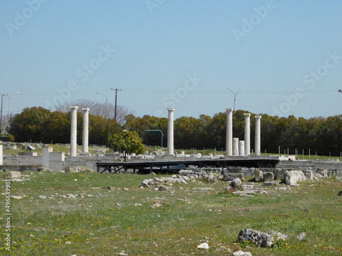 Ruins of an ancient house, at Pella, Macedonia, Greece