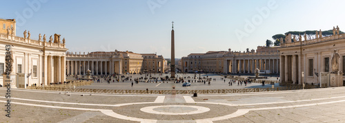 Saint Peter's Square and Vatican Obelisk Panorama