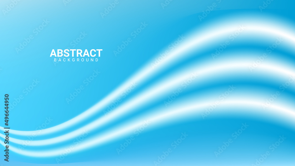 Fototapeta premium geometric abstract background with white waves