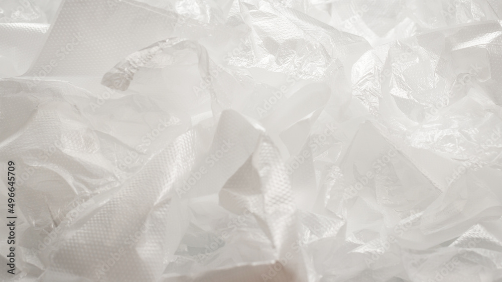 Obraz premium Plastic wihite background. Top view.