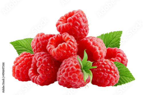 Raspberry isolated on white background  clipping path  full depth of field