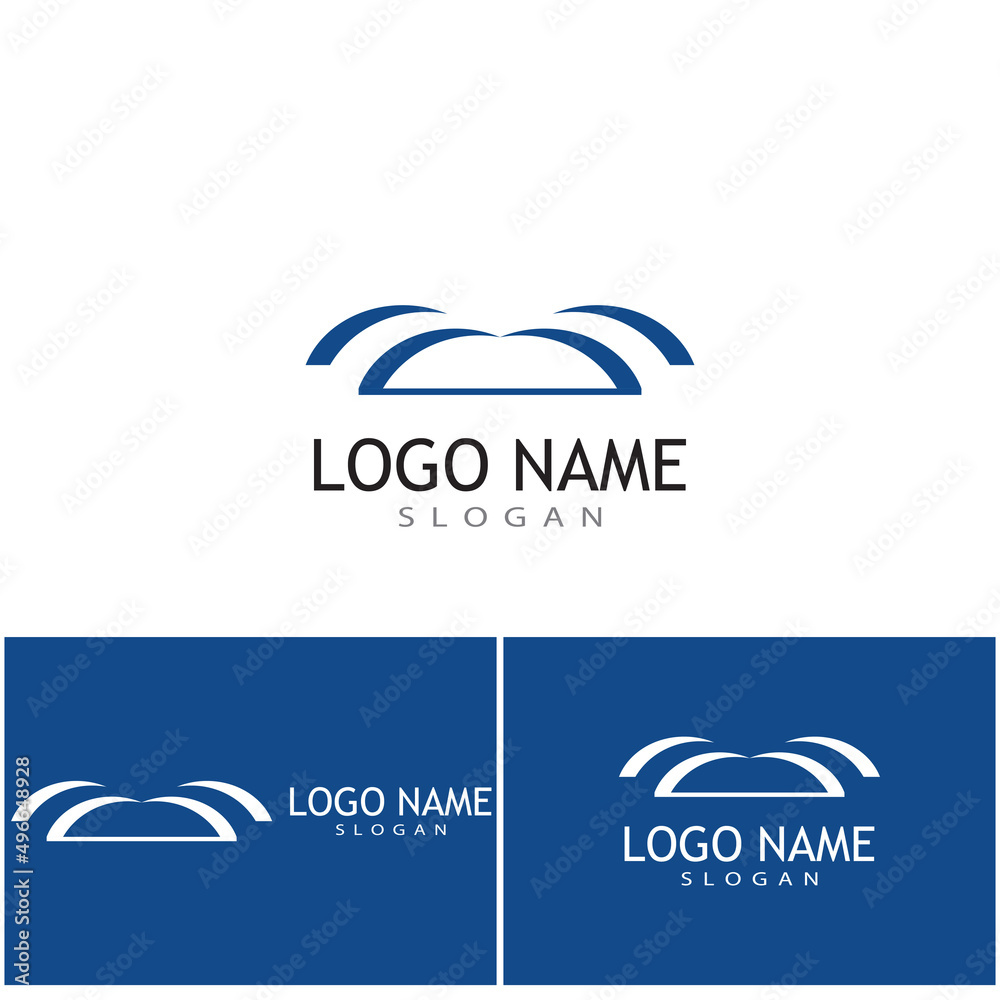 Bridge Logo Template vector icon illustration design Bridge Logo Template vector icon illustration design