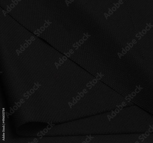 3D Fototapete Badezimmer - Fototapete Black fabric texture background