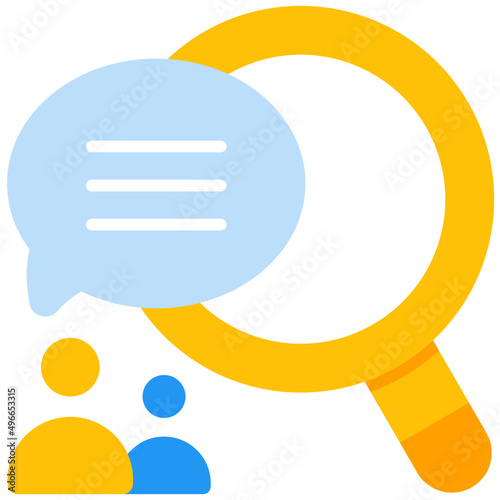 qualitative flat icon