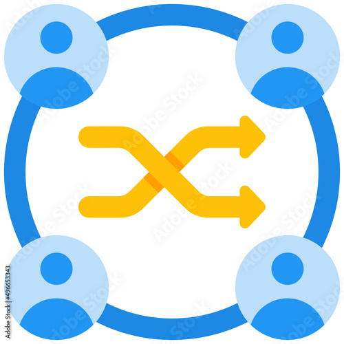 sampling flat icon