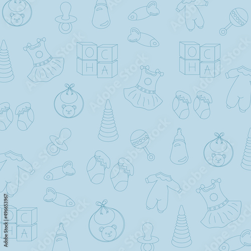 Children's patern for children's underwear, for children's bedding, towels, bibs, toys, as a children's background.