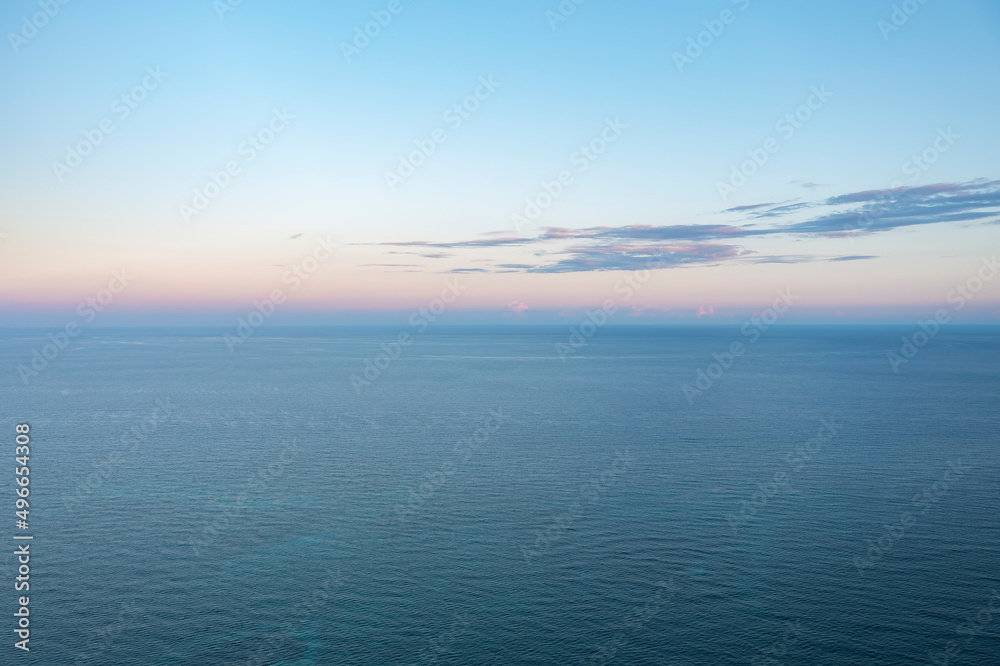 Obraz premium colorful sky at sunset in Tulum, Quintana Roo, Mexico