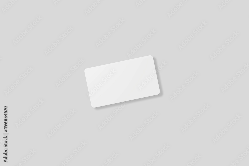 Floating blank business card for mockup. 3D Render. Floating blank business card for mockup. 3D Render.