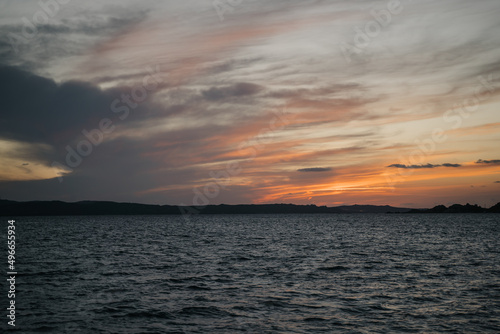 Sunset sky in Sardinia 