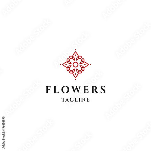 Free Download Flower logo design vector icon template - GFXLoad