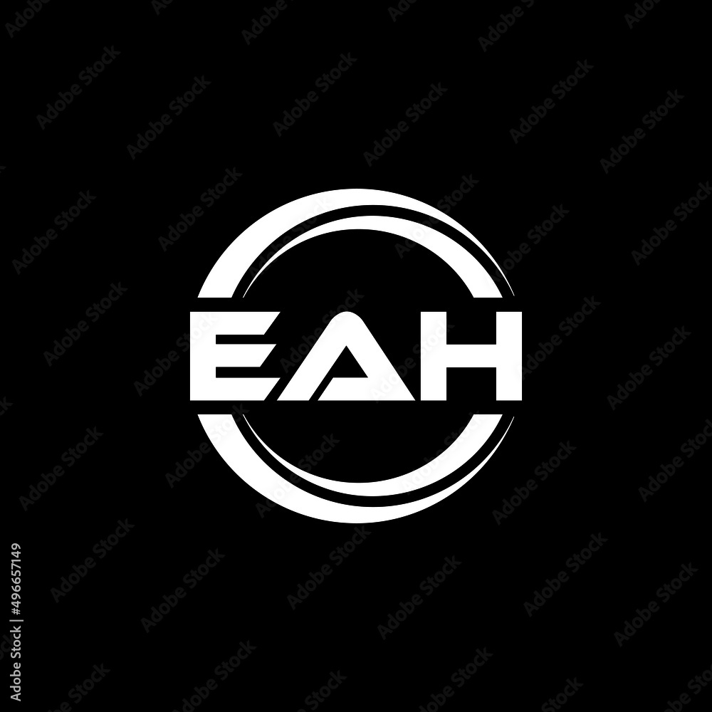 EAH letter logo design with black background in illustrator, vector logo modern alphabet font overlap style. calligraphy designs for logo, Poster, Invitation, etc. EAH letter logo design with black background in illustrator, vector logo modern alphabet font overlap style. calligraphy designs for logo, Poster, Invitation, etc.