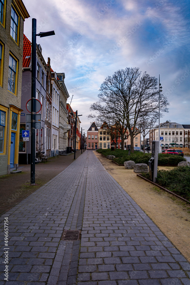 Typical view of an old town in the Netherlands
