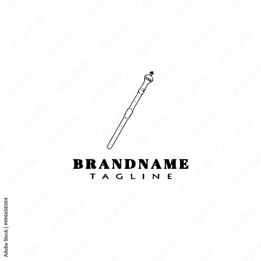 sceptre logo icon design template illustration sceptre logo icon design template illustration