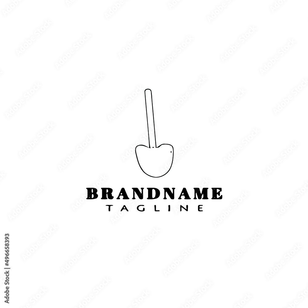 shovel logo icon design template illustration shovel logo icon design template illustration