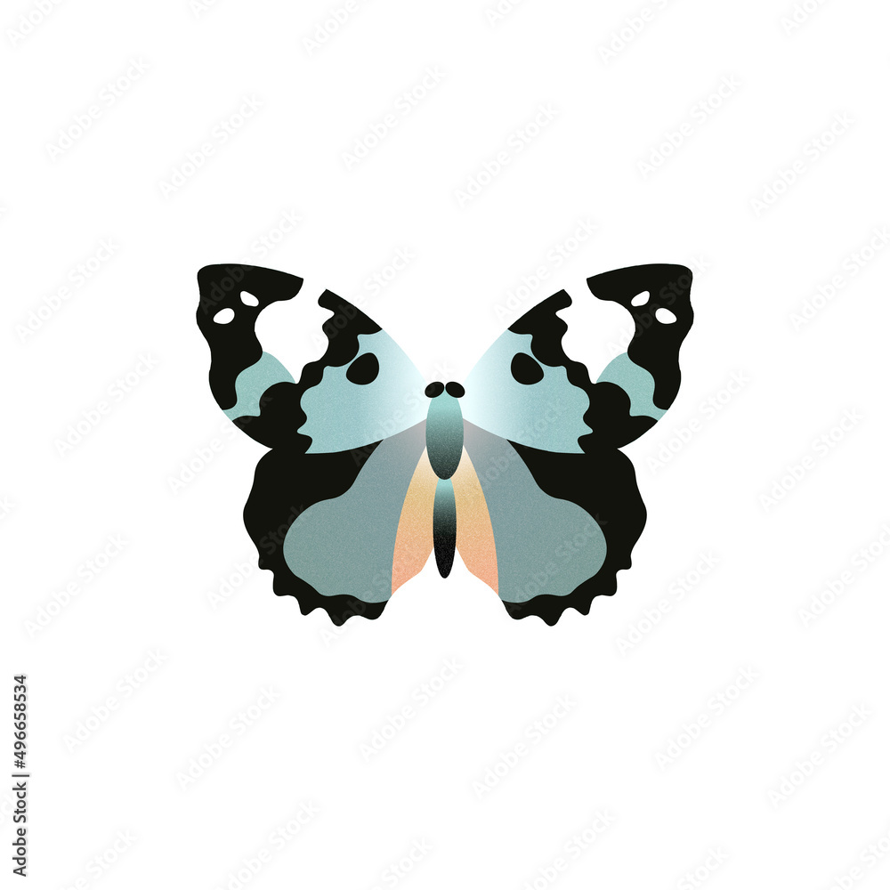 Naklejka premium blue batterfly