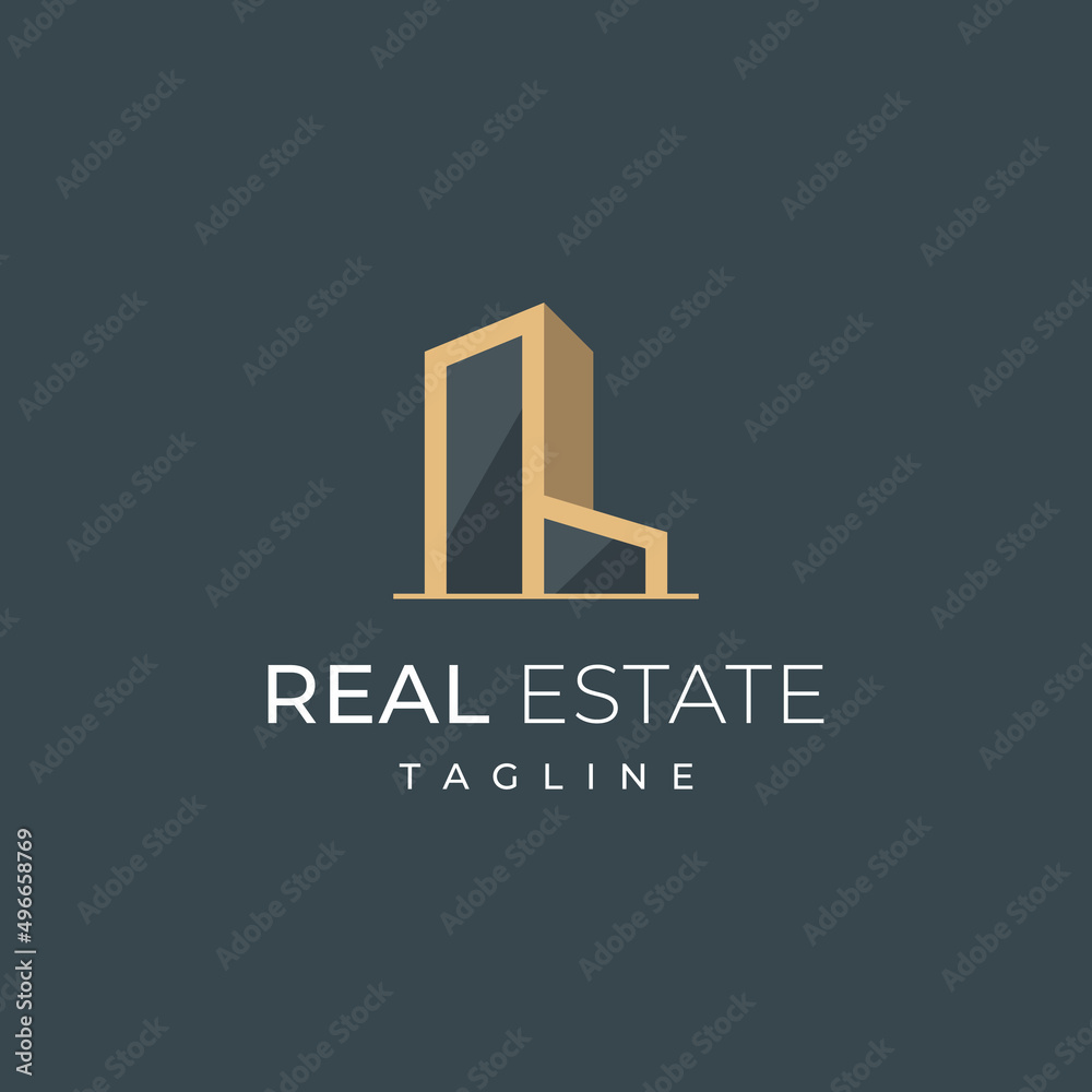 Corporate Modern Luxurious Real estate Property Construction Vector Logo Design Template Corporate Modern Luxurious Real estate Property Construction Vector Logo Design Template