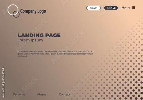 Landing Page Background,  Simple Design Colorful